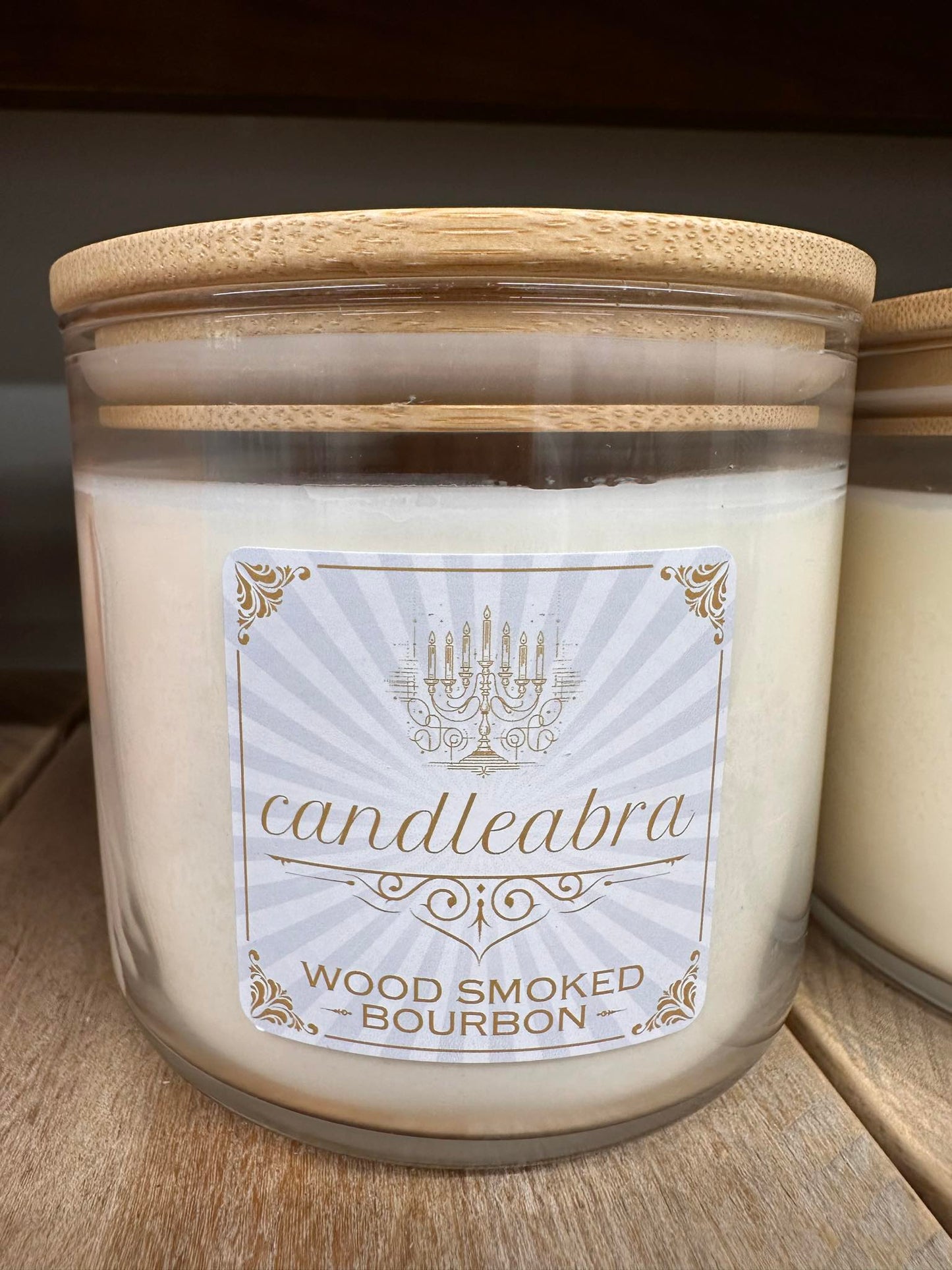 Candleabra Wood Smoked Bourbon Candle