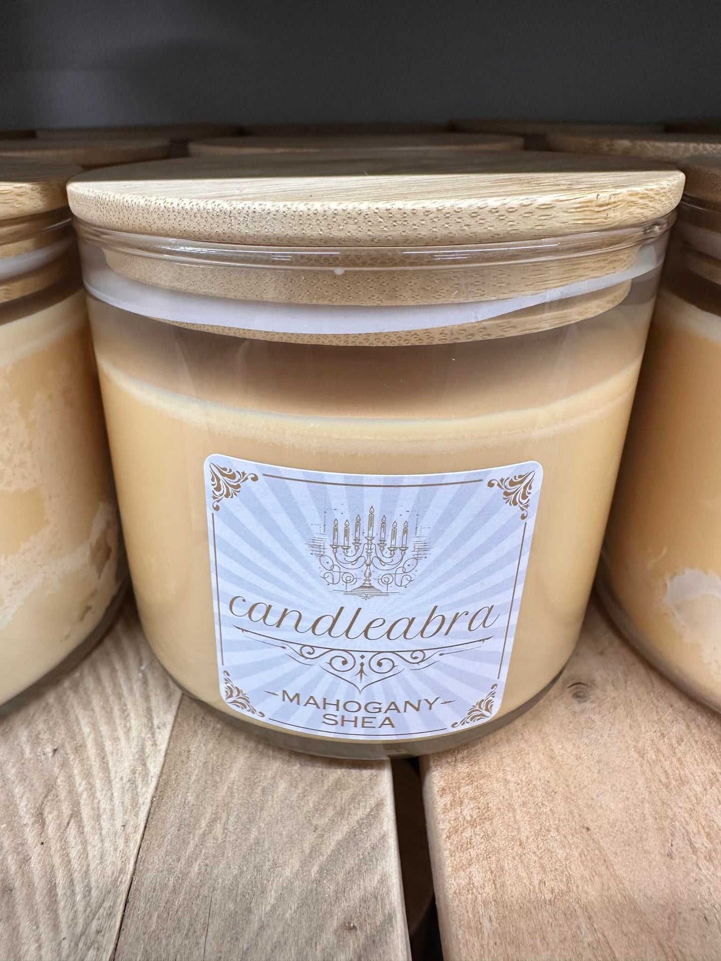 Candleabra Mahogany Shea Candle
